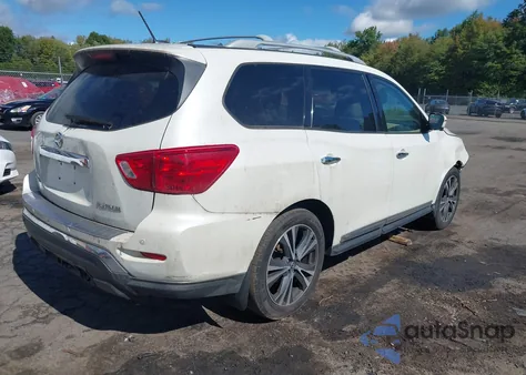2017 Nissan Pathfinder Platinum from USA, damaged, VIN 5N1DR2MN7HC697889